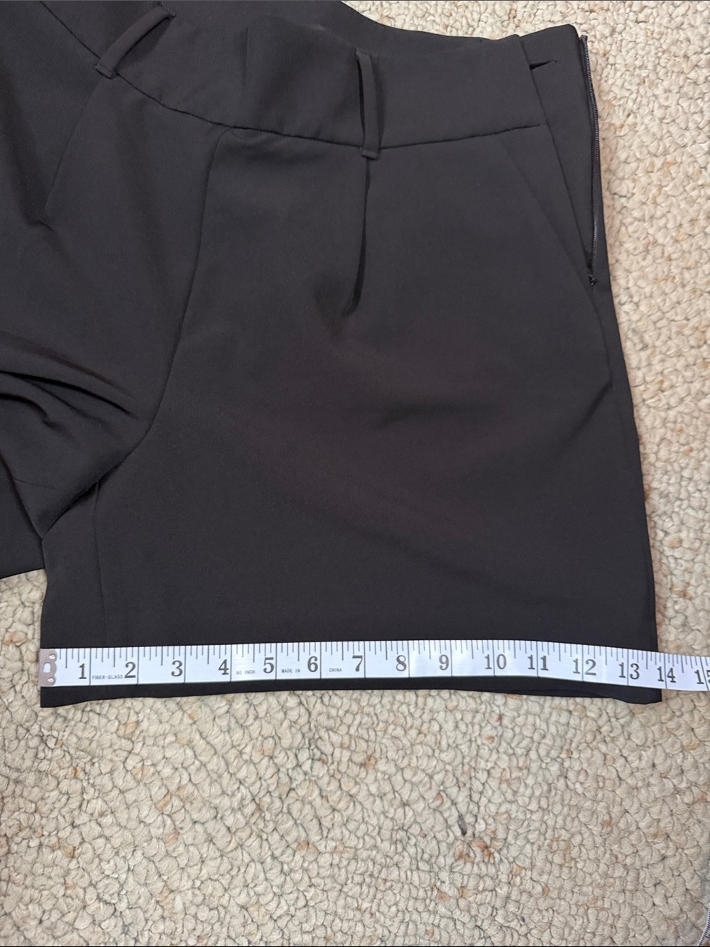 White House Black Market Black Tailored High-Waist Shorts - Picture 6 of 7